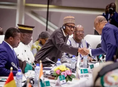 buhari in ecowas jpg REPORT AFRIQUE International Nigeria's Buhari Gets Elected as President of ECOWAS