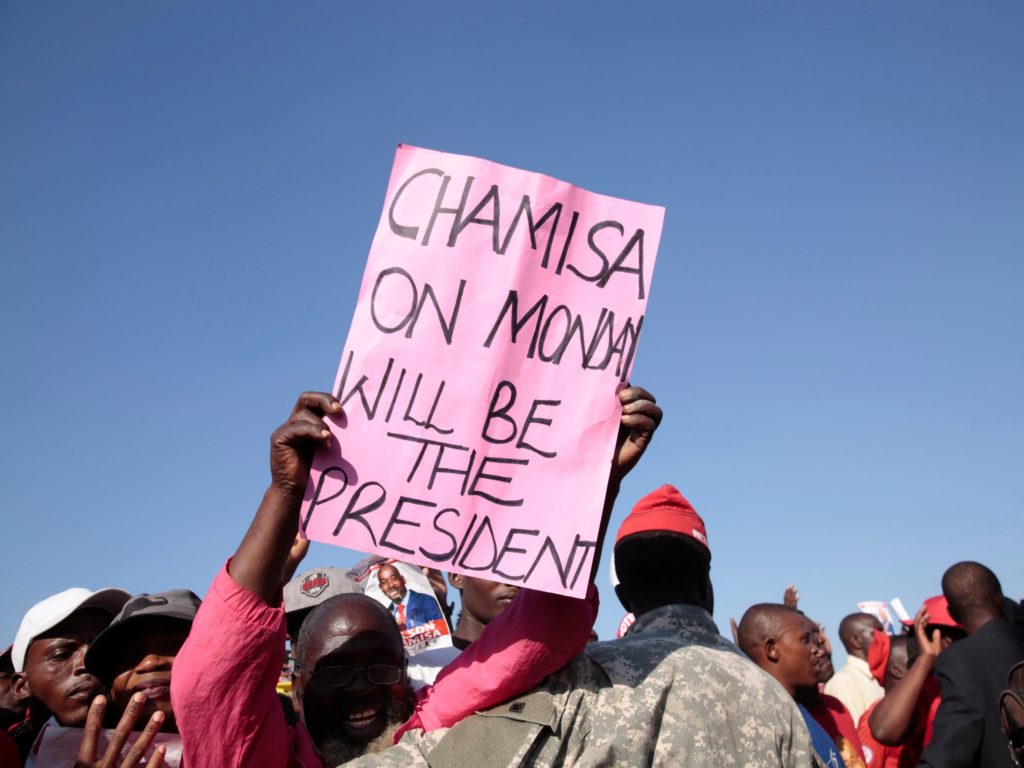 chamisa supporters in zimbabwe elctions