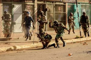 soldiers at zimbabwe election