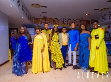 Blue-Aloe And Yellow-Vera As ALOE VERA Movie Premieres In Ghana peter sedufia movie