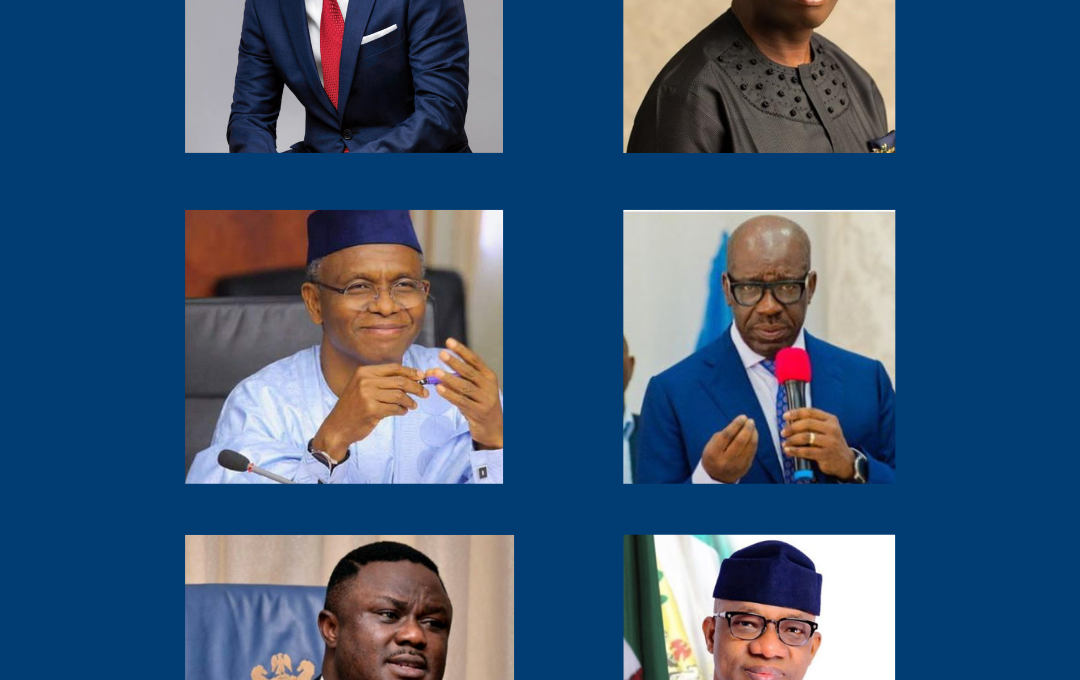 6 Governors Set Up Judicial Panel of Inquiries 5 Nigeria Governors Sanwoolu elrufai dapo abiodun ayade obaseki okowa REPORT AFRIQUE International
