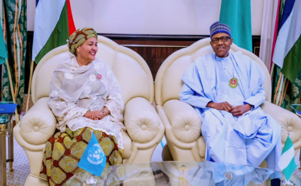 UN DSG, Amina Mohammed meets President Buhari, talk Covid-19 impact