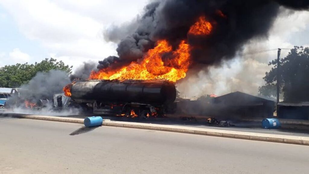 Tanker explosion REPORT AFRIQUE International Yuletide: Reasons for increased road accidents and how to avoid them - FRSC