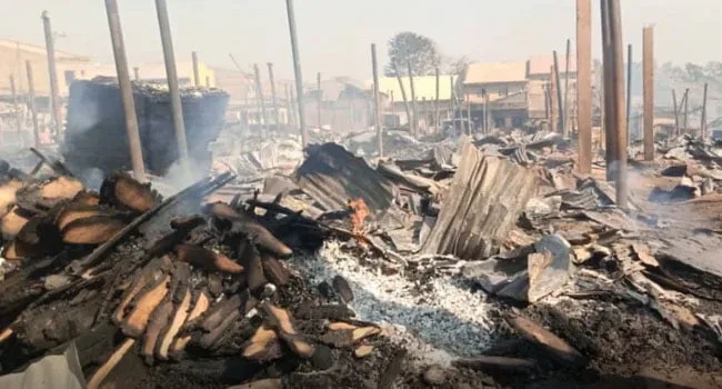 Fire outbreak razes popular Kugbo furniture market in Abuja