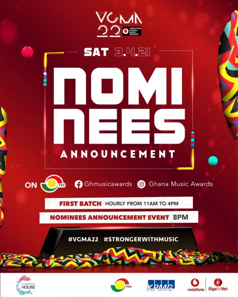 IMG 20210401 WA0001 22nd Vodafone Ghana Music Awards Nominees To Be Unveiled On April 3