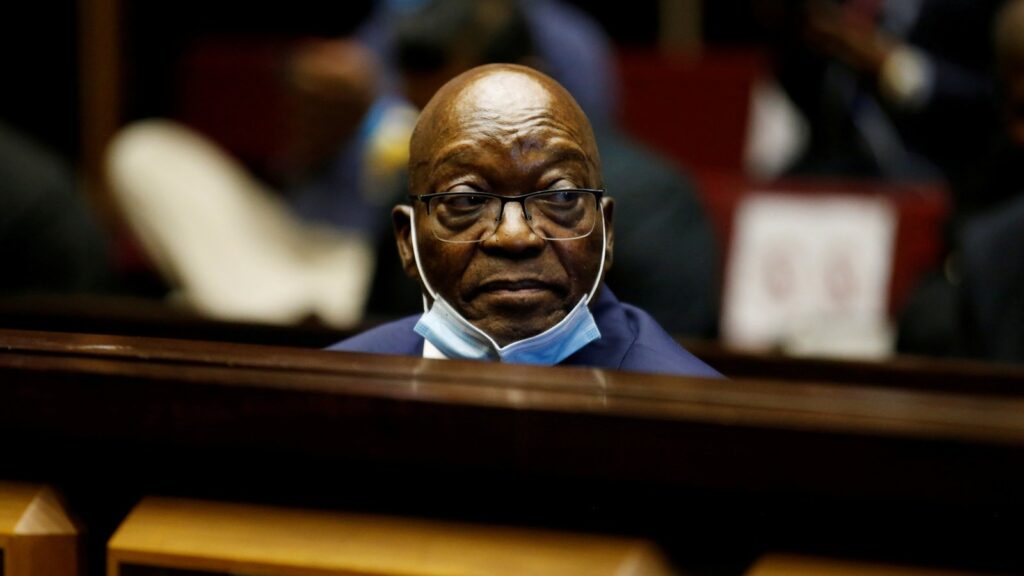 rtxdru5p REPORT AFRIQUE International Former South African president Jacob Zuma Arrested over Corruption Trial