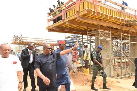 Wike inspects projects in Rivers state