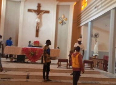 VIDEO: Many Dead as Gunmen Attack Catholic Church in Owo, Ondo, Nigeria
