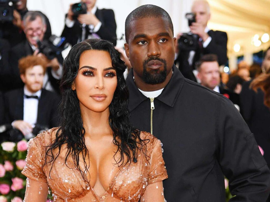 Kanye with ex wife Kim