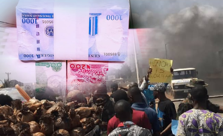 Angry Citizens Protest Paucity of Cash in the System