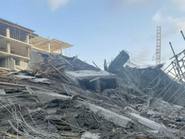 Several Workers Trapped in Rubble as 7-Storey Building Collapsed building in Banana Island, Lagos