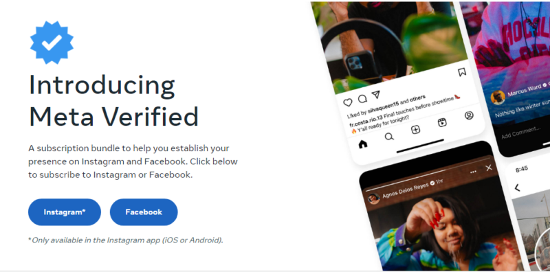 Meta Verified: Zuckerberg Copies Musk, Rolls Out Blue Tick Subscription at $12 Per month on Facebook and Instagram