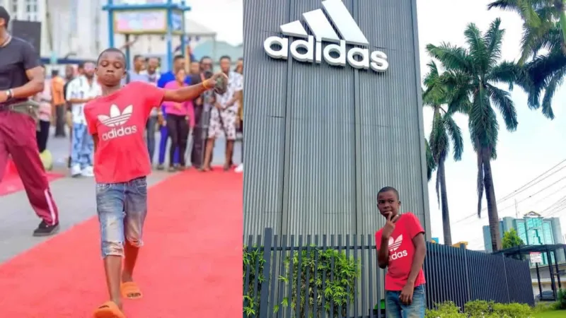 How Random Boy, Kingsley Kosisochukwu Joseph Who Stole the Red Carpet Show At Aba Fashion Week Became Adidas Ambassador