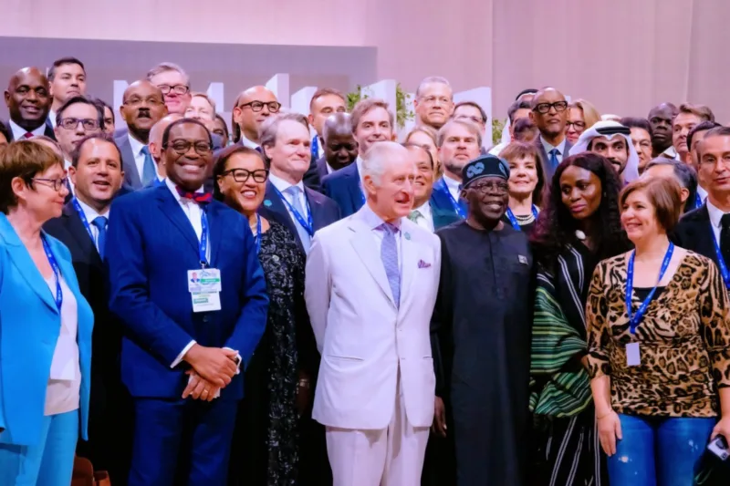 COP28: Video of woman trying to obstruct Tinubu during group photograph With Prince Charles Goes Viral