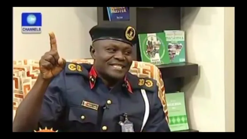 I patented 'My Oga At The Top' slogan- Shem Obafaiye, Viral NSCDC Officer on Channels Interview of 2013