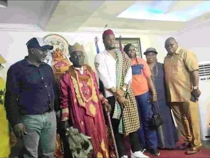 Nwabali Bags Chieftaincy Title, Given Heroic Reception in Egbema 