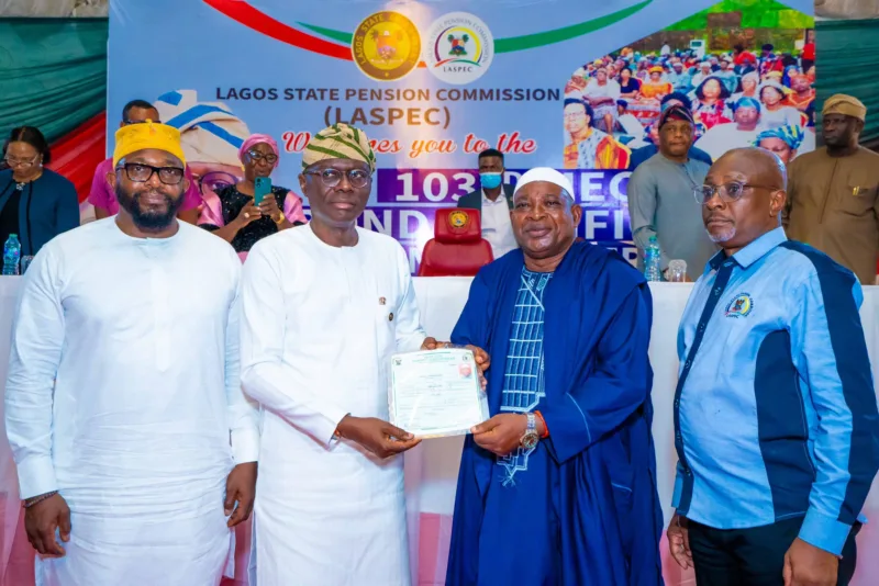 Lagos State Honors Retirees with N3.1 Billion Retirement Bond Certificates