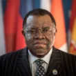Late President of Namibia, Hage Geingob Buried Amidst Tears from Citizens (Photos/Videos)
