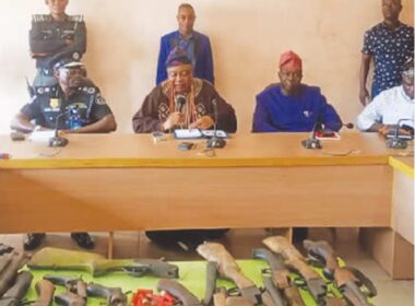 48 repentant cultists have handed over their weapons to the Nigeria Police Force and renounced their ties to various cult groups in Sagamu, Ogun State.