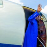 Tinubu Jets off to senegal Attend President's Inauguration