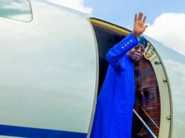 Tinubu Jets off to senegal Attend President's Inauguration