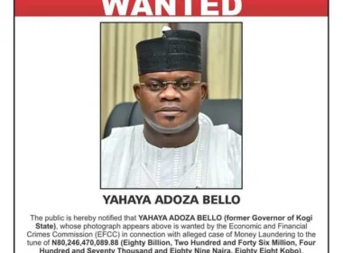 Former Kogi State Governor Yahaya Bello Declared Wanted by EFCC for N80 Billion Fraud