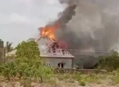 Former Benue Governor's Residence Set Ablaze by Arsonists