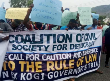 Youths Rally in Support of Former Governor Yahaya Bello Amidst EFCC Probe