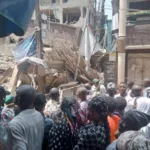 Four-storey building collapses in Lagos 