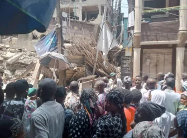 Four-storey building collapses in Lagos 