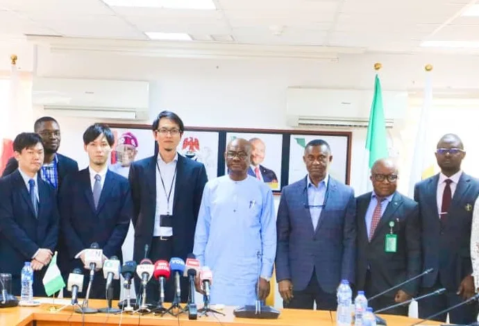 Wike and the representatives of the Japan International Cooperation Agency (JICA) during a meeting on Tuesday.