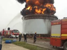 Fire guts new NNPC Terminal Tank Farm in Lagos