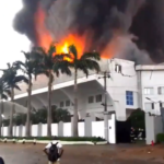 Fire Engulfs Christ Embassy Headquarters in Lagos