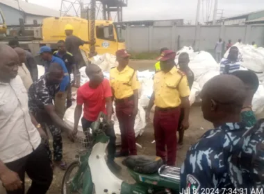 Containerized Truck crushes Female Biker To death in Lagos