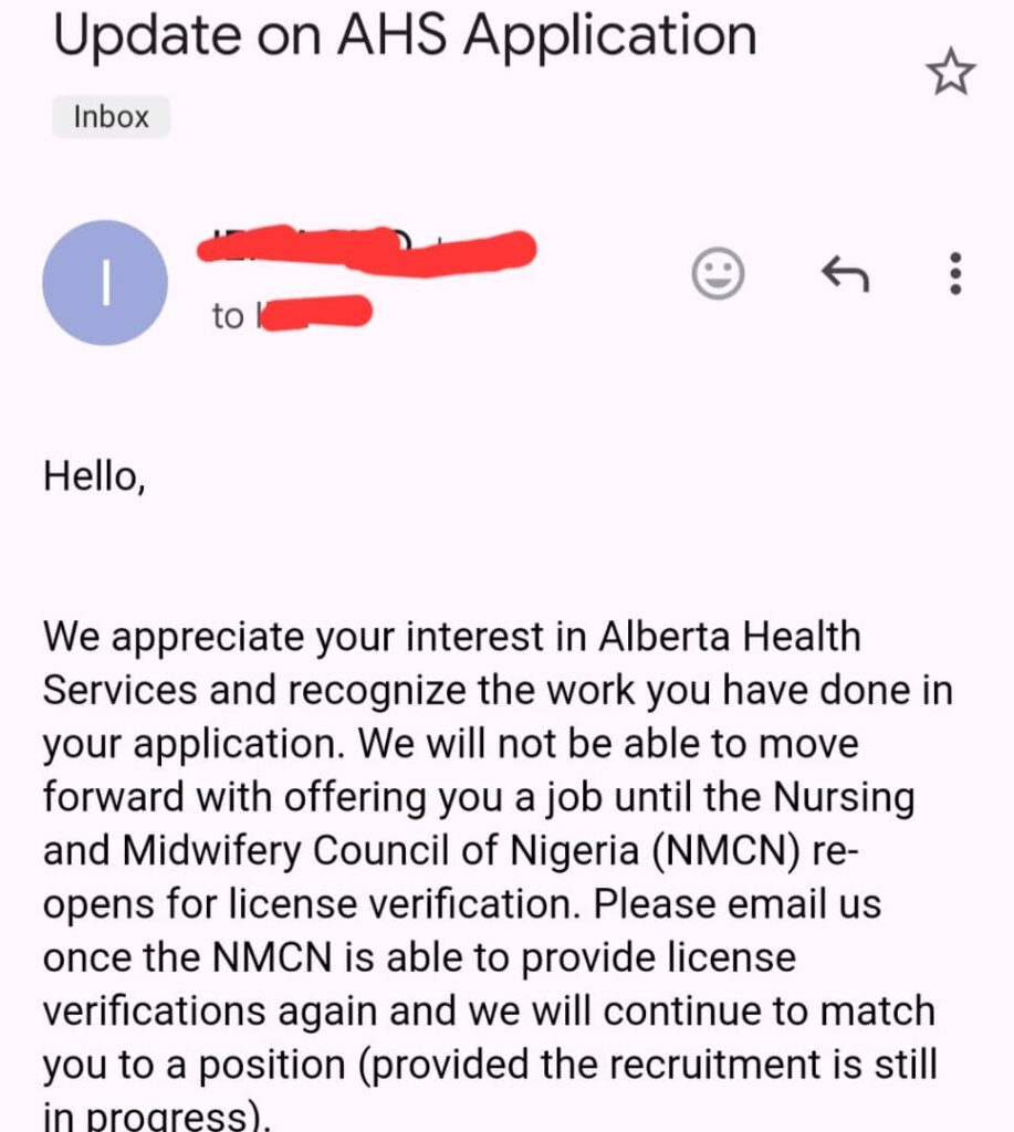 Nigerian Nurses' Job Applications Blocked in US, Canada Due to Government's Suspension of License Verification Nigerian Nurses' Job Applications Blocked in US, Canada Due to Government's Suspension of License Verification Nurse