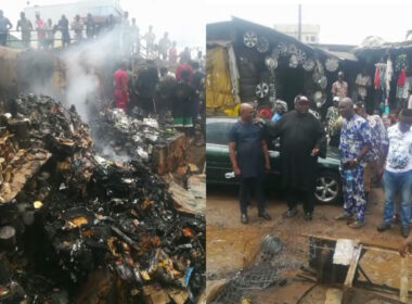 Fire Razes Shops in Motor spare parts, Anambra State