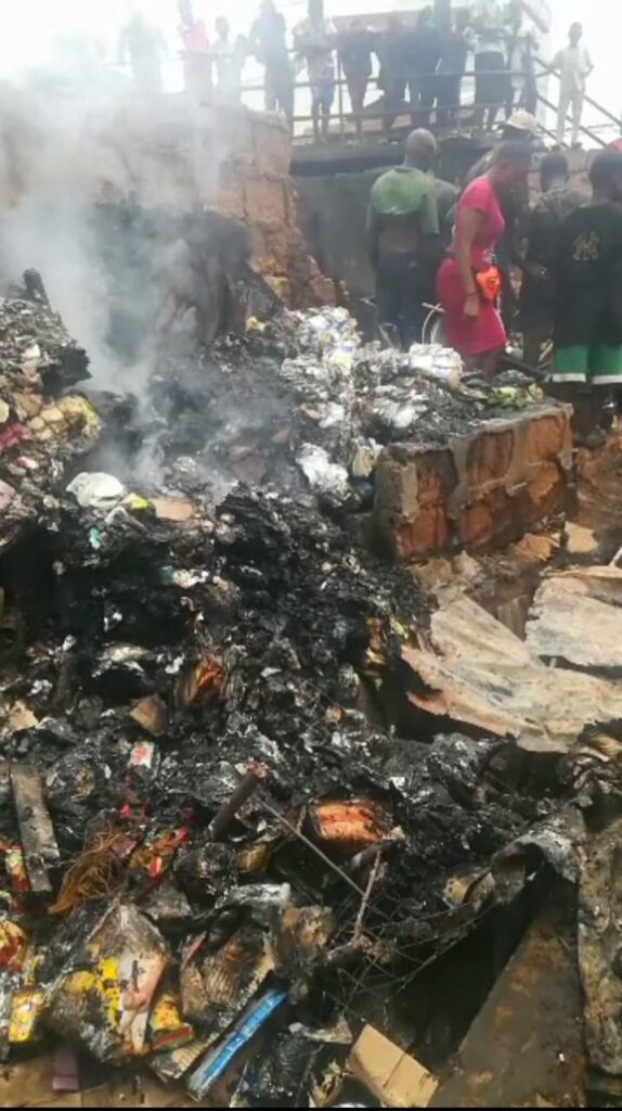 Fire Razes Shops in Motor spare parts, Anambra State [PHOTOS] Anambra state