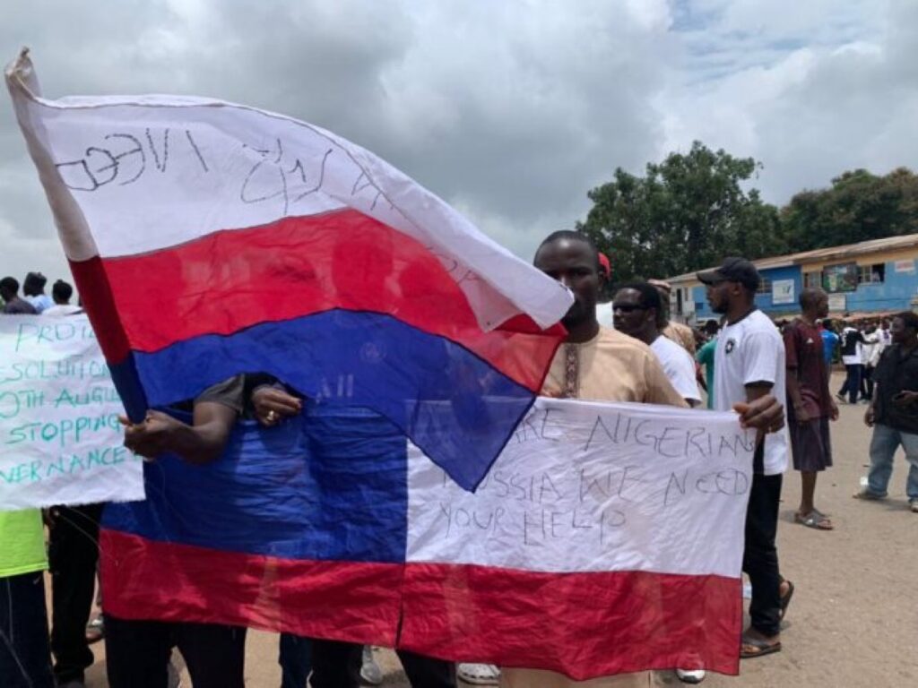 Kaduna Protest Turns Violent: Rioters Seize Armoured Tank, Chant Anti-Government Slogans Kaduna