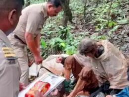 Lalita Kayi, a 50-year-old American woman, was discovered emaciated and chained to a tree in a remote forest in Sindhudurg district, Maharashtra, India.