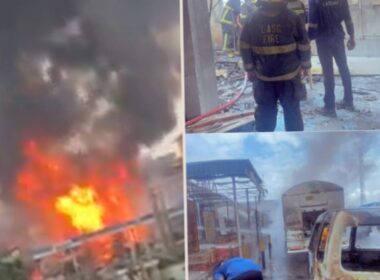 Gas Explosion Hits Lagos Filling Station, Vehicles Destroyed