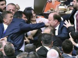Lawmakers Exchange Blows During Heated Debate In Turkey