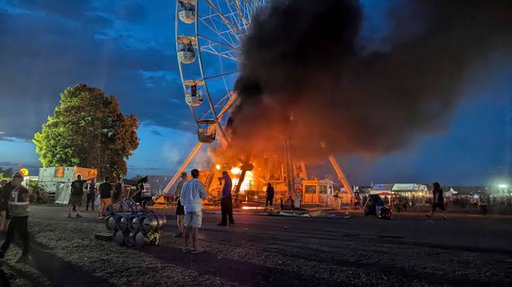 Terrifying Ferris Wheel Blaze at German Music Festival Leaves 23 Injured