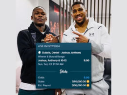 Israel Adesanya Places $10,000 Bet on Anthony Joshua to Knock Out Dubois