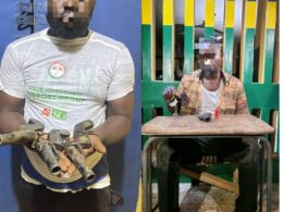The Nigeria Police Force has arrested two political thugs during an overnight raid at various locations in Edo State, ahead of the state's governorship election.