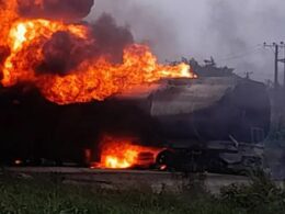 Petrol Tanker Explosion Destroys Five Vehicles in Ibadan