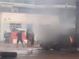 A fire incident has gutted Pinnacle Oil, a filling station owned by Governor Peter Mbah of Enugu State.