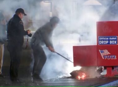 Ballot Boxes Set Ablaze in U.S. Amid Early Voting