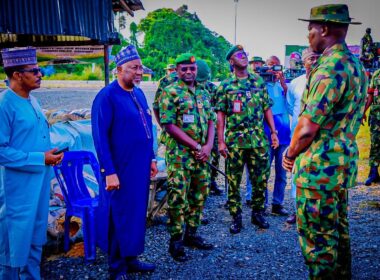 Defence Minister Tours Illegal Refining Site, Vows To Eradicate Economic Sabotage in Niger Delta