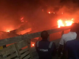 Fire Destroys Shops in Idumota Spare Parts Market, Lagos Fire Destroys Shops in Idumota Spare Parts Market, Lagos