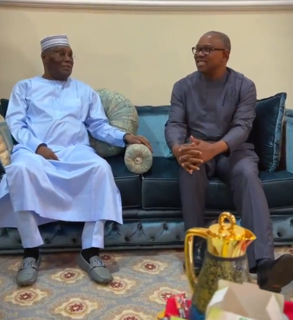 Atiku Welcomes Peter Obi at His Adamawa Residence 